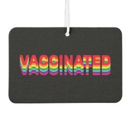 Gevaccineerde pride lgbt lgbtq zwarte regenboogaut luchtverfrisser