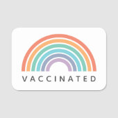 Gevaccineerde regenboog | Covid Coronavirus Badge (Voorkant)