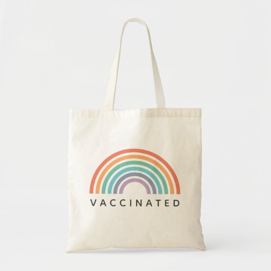 Gevaccineerde regenboog | Covid Coronavirus Vaccin Tote Bag (Voorkant)