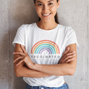 Gevaccineerde regenboog   Covid Coronavirus Vaccin Tri-Blend Shirt