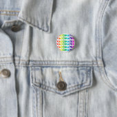 Gevaccineerde regenboogpride lgbt lgbtq homopatroo ronde button 3,2 cm (In situ)