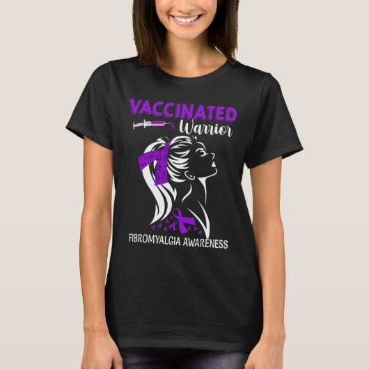 Gevaccineerde strijders met fibromyalgie t-shirt (Voorkant)