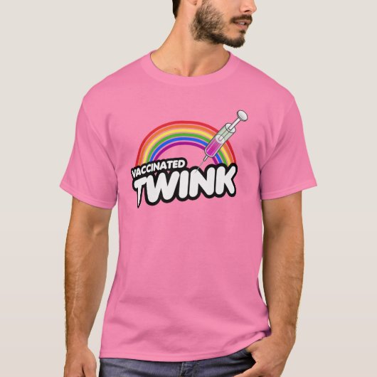 GEVACCINEERDE TWINK T-SHIRT (Voorkant)