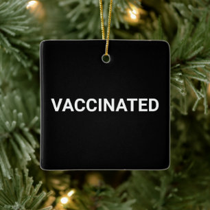 Gevaccineerde, zwarte witte aanpasbare keramische keramisch ornament