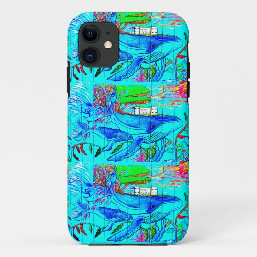 geval van bultrugwalvis moeder Case-Mate iPhone case (Achterkant)