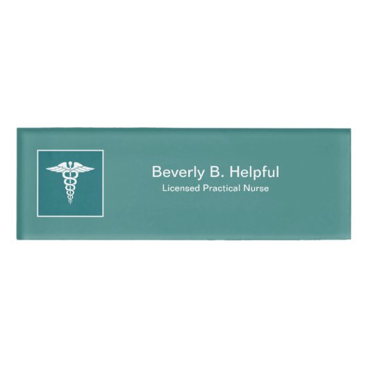 Gevalideerde medische verpleegkundige naambadge (Voorkant)