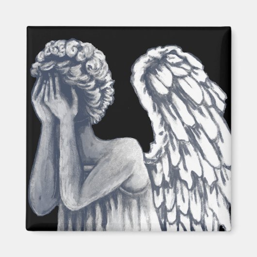 Gevallen, Angel Art Producten Magneet (Voorkant)