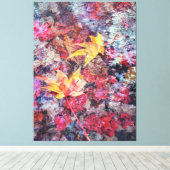 Gevallen bladeren Abstract Canvas Afdruk (Insitu (Houten vloer))