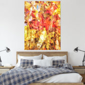 Gevallen bladeren Abstract Canvas Afdruk (Insitu (Slaapkamer))