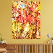 Gevallen bladeren Abstract Canvas Afdruk (Insitu (Woonkamer))