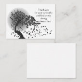 Gevallen bladeren dank je wel kaart notitiekaartje (Voorkant / Achterkant)