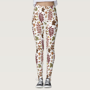 Gevallen Bladeren Grote Patroon Vallen Kleuren op Leggings