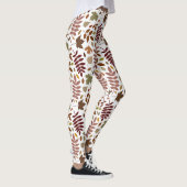 Gevallen Bladeren Grote Patroon Vallen Kleuren op  Leggings (Rechts)