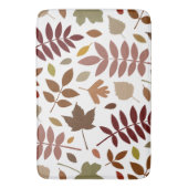 Gevallen Bladeren Lg Patroon Vallen Kleuren op Wit Badmat (Voorkant Verticaal)