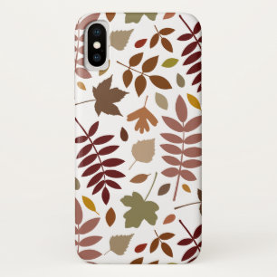 Gevallen Bladeren Lg Patroon Vallen Kleuren op Wit Case-Mate iPhone Case