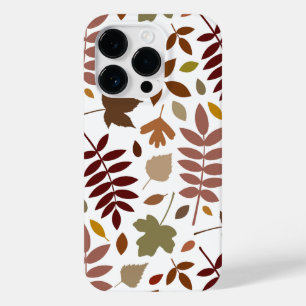 Gevallen Bladeren Lg Patroon Vallen Kleuren op Wit Case-Mate iPhone 14 Pro Hoesje