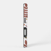 Gevallen Bladeren Lg Patroon Vallen Kleuren op Wit iPhone 16 Hoesje (Rechterkant)