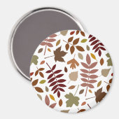 Gevallen Bladeren Lg Patroon Vallen Kleuren op Wit Magneet (Voorkant / Achterkant)