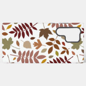 Gevallen Bladeren Lg Patroon Vallen Kleuren op Wit Samsung Galaxy Hoesje (Achterkant horizontaal)