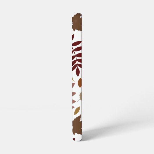 Gevallen Bladeren Lg Patroon Vallen Kleuren op Wit Samsung Galaxy Hoesje (Linkerkant)