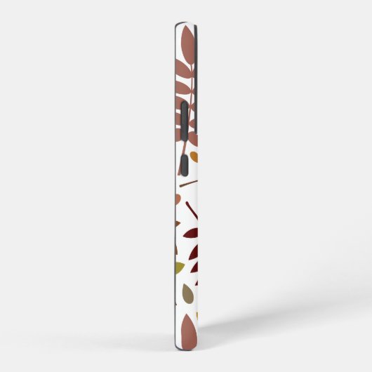 Gevallen Bladeren Lg Patroon Vallen Kleuren op Wit Samsung Galaxy Hoesje (Rechterkant)