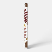 Gevallen Bladeren Lg Patroon Vallen Kleuren op Wit Samsung Galaxy Hoesje (Linkerkant)