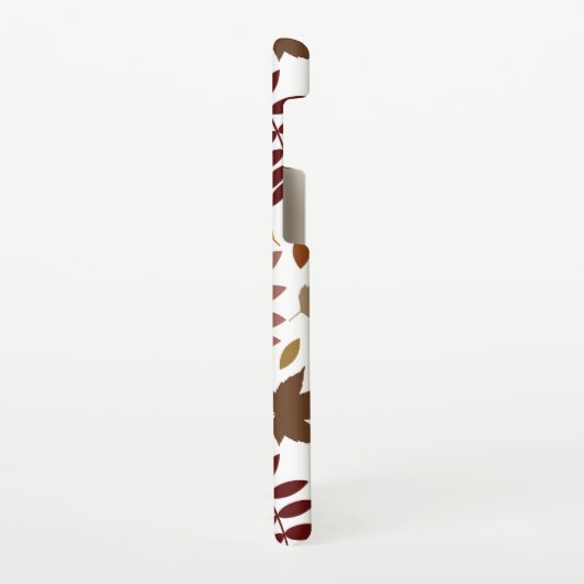 Gevallen Bladeren Lg Patroon Vallen Kleuren op Wit Samsung Galaxy Hoesje (Linkerkant)