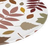 Gevallen Bladeren Lg Patroon Vallen Kleuren op Wit Snijplank (Hoek)