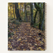 Gevallen bladeren op bosweg John Muir Quote Notitieboek (Achterkant)