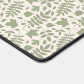 Gevallen bladeren Patroon Groen op Cream Bureaumat (Hoek)