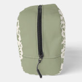 Gevallen bladeren Patroon Groen op Cream Toilettasje (Rechts)