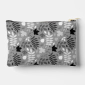 Gevallen bladeren Patroon Monochrome op grijs Etui (Achterkant)