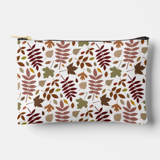 Gevallen Bladeren Patroon Vallen Kleuren op Wit Etui (Voorkant)