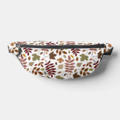 Gevallen Bladeren Patroon Vallen Kleuren op Wit Heuptasje (Liggend)