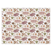 Gevallen Bladeren Patroon Vallen Kleuren op Wit Tafelkleed (Voorkant (Horizontaal))