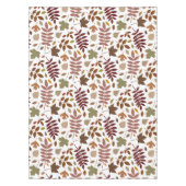 Gevallen Bladeren Patroon Vallen Kleuren op Wit Tafelkleed (Voorkant)