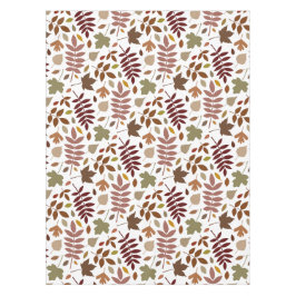 Gevallen Bladeren Patroon Vallen Kleuren op Wit Tafelkleed