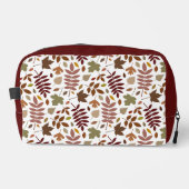 Gevallen Bladeren Patroon Vallen Kleuren op Wit Toilettasje (Voorkant)