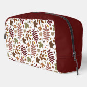 Gevallen Bladeren Patroon Vallen Kleuren op Wit Toilettasje (Rechterhoek)