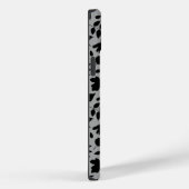 Gevallen bladeren Patroon zwart op grijs Case-Mate iPhone Case (Achterkant / Rechts)