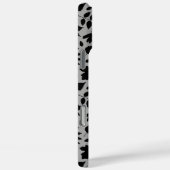 Gevallen bladeren Patroon zwart op grijs Case-Mate iPhone Case (Achterkant / Rechts)