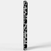 Gevallen bladeren Patroon zwart op grijs Case-Mate iPhone Case (Achterkant / Rechts)