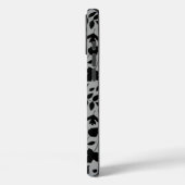 Gevallen bladeren Patroon zwart op grijs Case-Mate iPhone Case (Achterkant / Links)