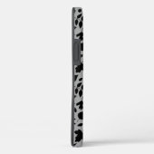 Gevallen bladeren Patroon zwart op grijs Case-Mate iPhone Case (Achterkant / Rechts)