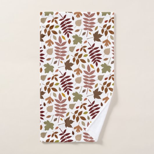 Gevallen bladeren RPT Patroon Vallen Kleuren op Wi Bad Handdoek (Handdoek)