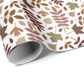 Gevallen bladeren RPT Patroon Vallen Kleuren op Wi Cadeaupapier (Rol Hoek)