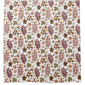 Gevallen bladeren RPT Patroon Vallen Kleuren op Wi Douchegordijn (Voorkant)