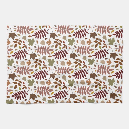 Gevallen bladeren RPT Patroon Vallen Kleuren op Wi Theedoek (Horizontaal)