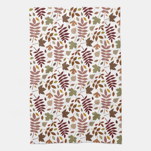 Gevallen bladeren RPT Patroon Vallen Kleuren op Wi Theedoek (Verticaal)