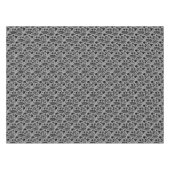 Gevallen bladeren RPT Patroon Zwart op Grijs Tafelkleed (Voorkant (Horizontaal))